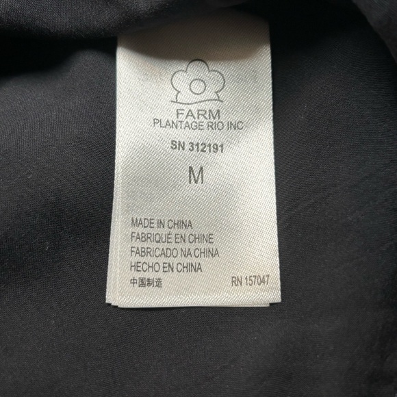 Farm Rio Passion Scarf Print Wrap Mini Dress Women's Medium New with Tags - Picture 7 of 14